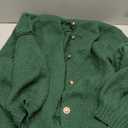 Saodimallsu Womens Oversized Cardigans Button Up Long Lantern Sleeve Chunky Knit Casual Soft Fall Sweater Coats