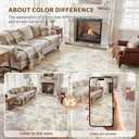UERMEI 8x10 Area Rug Living Room Rugs - Washable Neutral Modern Abstract Soft Thin Large Rug Indoor Floor No Slip Rug Carpet for Bedroom Under Dining Table Home Office Decor - Golden Grey