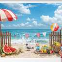 Kate Summer Photo Backdrops Beach Sea Photography Backdrop, 7x5ft