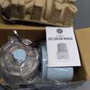 Martha Stewart Ice Cream Maker, 2 Quart Double-Insulated Freezer Bowl, Sorbet & Frozen Yogurt, Ready in 20 Minutes, Mix-Ins Chute, Easy to Clean, Sky Blue