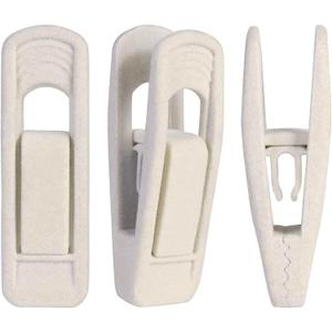 Trgowaul Velvet Hangers Clips, Pants Hangers Velvet Clips, Strong Finger Clips Perfect for Thin Velvet Hangers (40pc, Beige)