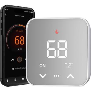 Smart Thermostat for House, WiFi Programmable Thermostat, Compatible with Alexa and Google Assistant, Remote Control Tuya/Smart Life,