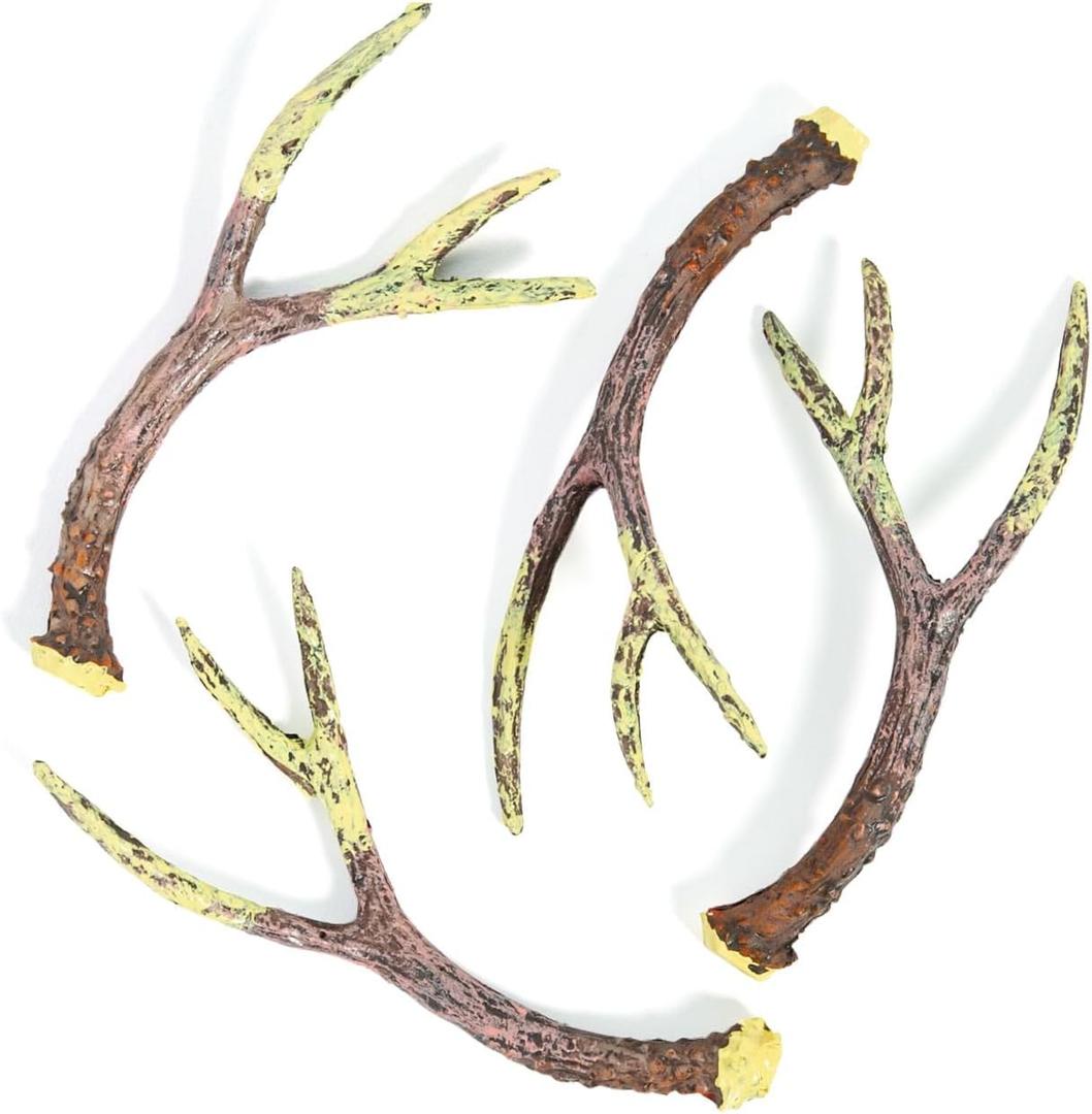 Fun Express Deer Antlers Resin Table Decorations 12 Pack - Realistic Faux Antler Decor for Forest Woodland Christmas Party | Rustic Wedding Centerpieces & Hunting Lodge Themed Events