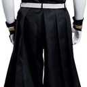 Anime Mens Cosplay Costume Anime Outfit Uniform Adult Halloween (Black, L)