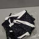 SOLY HUX Workout Sets for Women Polka Dots 2 Piece Cute Gym Yoga Outfits Sports Bra High Waist Biker Shorts Activewear Black and White, Medium