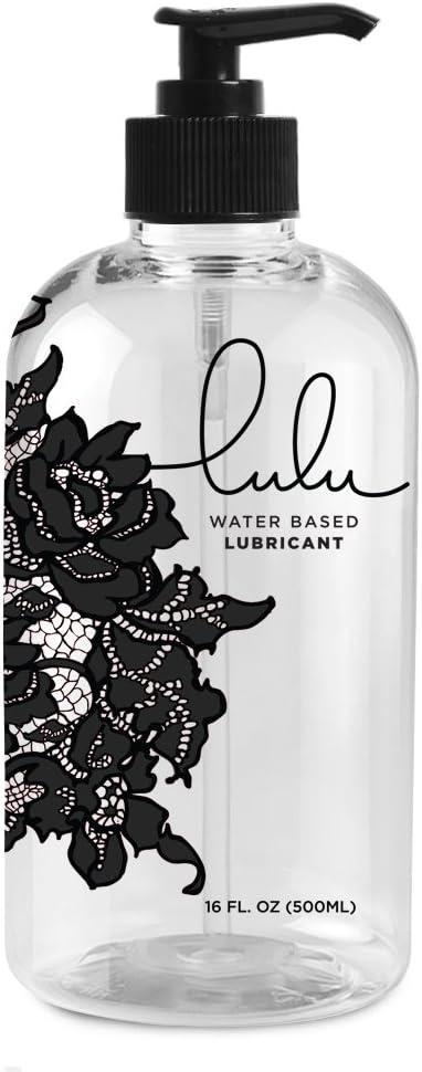 Lulu Natural Water Based Lubes. Personal Lubricant, Liquid Lube for Men, Women and Couples, Lubricants. (16oz)