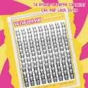 Wispy Lash Clusters 8-18mm Spike Eyelash Clusters D Curl DIY Lash Extension Spikes 0.03mm -Invisible Band Individual Manga Cluster Eyelashes, Freya