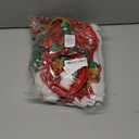 fiintrwa Christmas Headband Beads Necklace Hair Hoop Eyewear Eyeglass Santa Hat Photo Props for Xmas Party Decoration Supplie