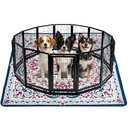 Mozin Washable Pee Pads for Dogs, 1 Pack Super Absorbent Reusable Puppy Pads Waterproof, Leak-Proof & Non-Slip Whelping Pad for Potty Training, Playpens, Crates, Floors, Beds, and Couches 72"x72"