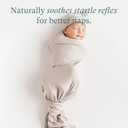 PurComfy Supersoft Swaddle Blanket, Premium Bamboo Viscose Baby swaddling Blankets for Newborns, Lightweight & Breathable Swaddle Blankets for Boys and Girls, 47 x 47, Neutral Baby Essentials