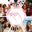 12/20/24 Pairs Heart Sunglasses for Women Men, Trendy Heart Shaped Rimless Transparent Sunglasses, Party Favors