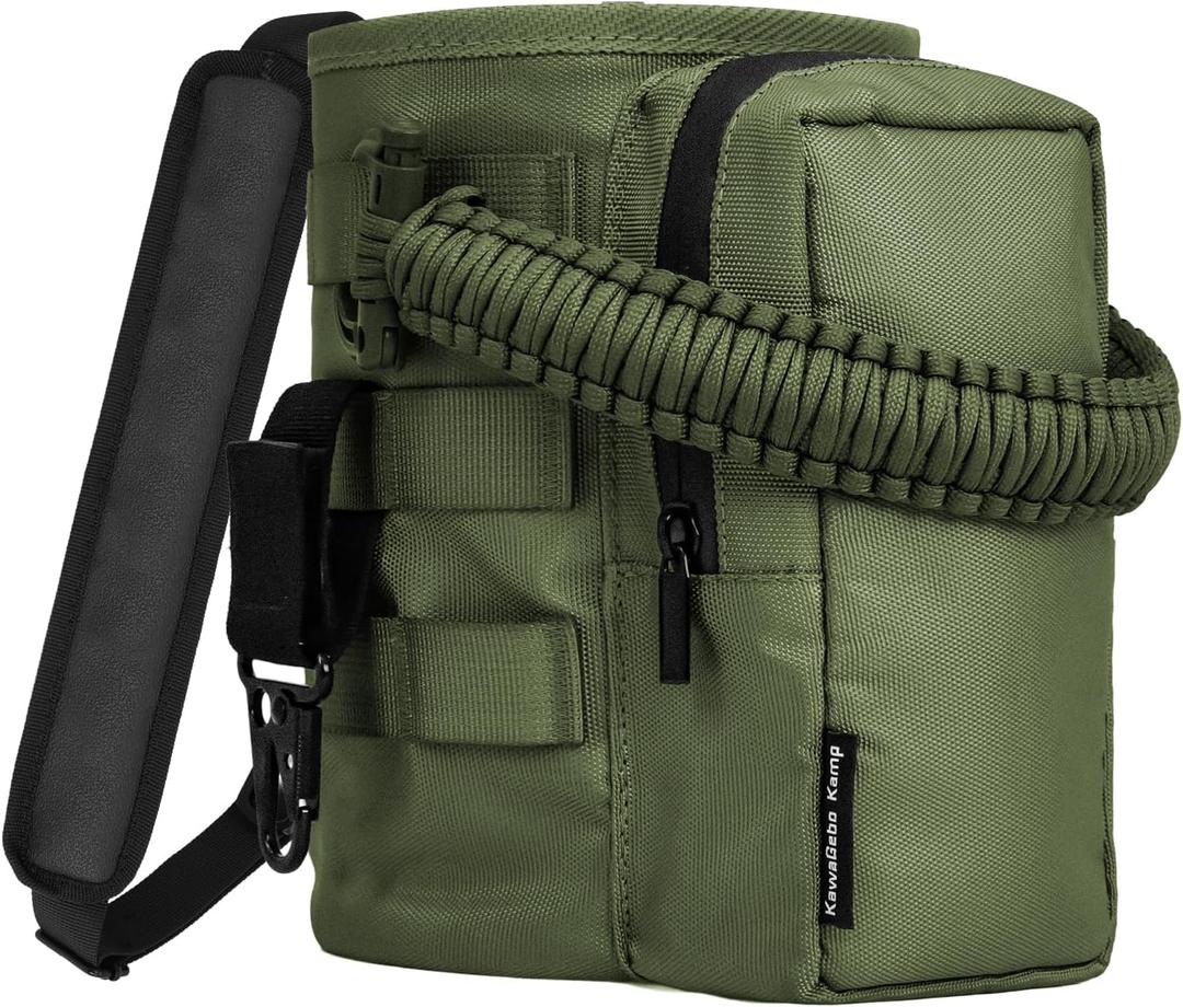 Tactical Water Bottle Holder Bag with Strap, Water Bottle Carrier Pouch for Walking, Gym, Camping, Fishing, Hunting 32oz, 64oz, 128oz One Gallon Tactical Carrier Holder