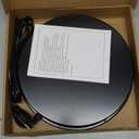 Chicken Water Heater for Winter, 110Watt Thermostat Heated Poultry Waterer Base with 9.8ft Power Cord, Suitable for Plastic/Metal Poultry Waterer(Black, 11INCH-1PACK)