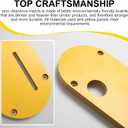 Zero Clearance Table Saw Insert Compatible with DeWalt 8-1/4" DWE7485, DCS7485B & DCS7485T1 - Yellow MDF Throat Plate with Riving Knife Slot - 13" x 3.73" Replacement Accessory
