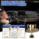 Foldable Sun Shade WODSTA Full Coverage Windshield Sunshade Compatible with Audi Q5 2018-2025 All Model 4-Layer Thickened Windows Visor 240T Polyester Windshield Sun Shade