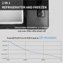 Alpicool C15 Portable Car Freezer,12 Volt Refrigerator, 16 Quart (15 Liter) Fast Cooling 12V Car Fridge -4~68, Car Cooler, 12/24V DC and 100-240V AC for Outdoor, Camping, RV, Truck, Boat, 16 Qt