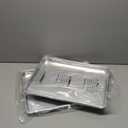 Commercial Quality Baking Sheet Pan Set, Natural Aluminum Cookie Sheet, Umite Chef Warp Resistant Baker's Half Sheet Pan, Large Thick Cookie Tray Pans for Baking, Roasting(2 Pack, 18X13In)