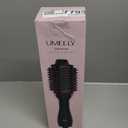 Hair Dryer Brush Blow Dryer Brush in One, Upgraded 4 in 1 Hair Dryer and Styler Volumizer with Negative Ion Anti-frizz Ceramic Titanium Barrel Hot Air Hair Straightener Brush (Black/Pink)