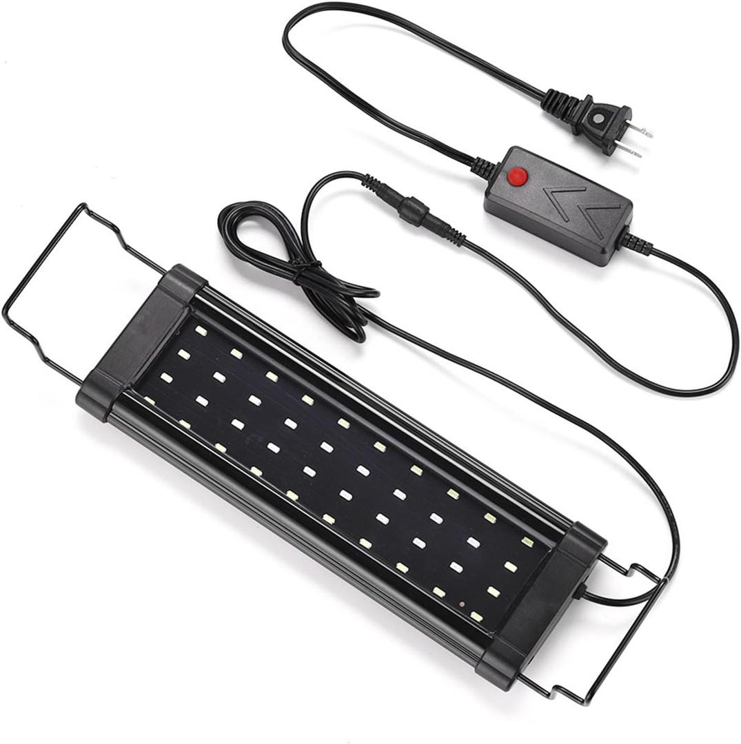 Aquarium Light, Aquarium LED Light, Aquarium Light Professional High Brightness Thin Aluminium Alloy Landscaping Fish Tank LED Light for Aquarium Fish Tank US Plug 100240V
