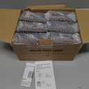 Solar Post Cap Lights, 6-Pack Upgraded Outdoor Deck Fence Post Solar Lights for 4x4 5x5 Wood/Vinyl Posts, IP65 Waterproof, 10-12 Hours Warm/Cool White Glow for Garden/Patio/Porch - Brown