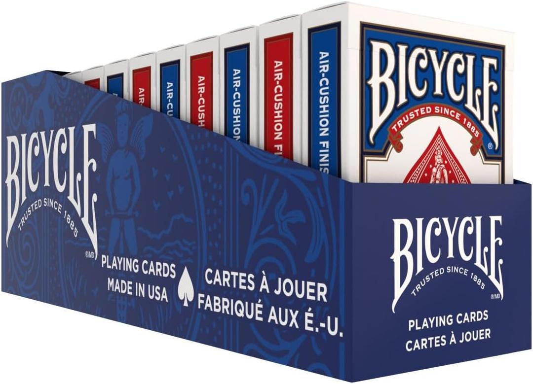 Bicycle Standard Rider Back Playing Cards, Poker Size, 12 Pack, Classic Decks of Cards for Poker, Blackjack, Casino Games & Family Game Night
