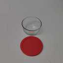 Pyrex Simply Store 4-Cup Round Glass Food Storage Dish (1075428) (Red)