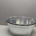 Large 6-Gallon Galvanized Tin Beverage Tub, 20x14x10 inches (Pack of 2)