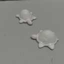 ZUNON Toilet Bolt Caps, Decorative Toilet Bolt Covers, Ceramic Cute Frog Covers Toilet Bolts Bathroom Decor Easy Installation Set of 2 (White Turtle 2pcs)