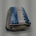 Boho Throw Pillow Covers 18x18 Set of 2 Farmhouse Decorative Cushion Case Striped Square Pillows Cover Chenille Pillow Cases Accent Neutral Pillowcase for Sofa Couch Bed,Sky Blue