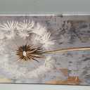 Dandelion Canvas Wall Art Rustic Abstract Floral Artwork Farmhouse Decor, 24"L x 16"W