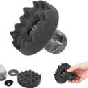 Tire Shine Applicator, 4.8" Reusable Tool for Car & Truck Tire, Professional Car Detailing Brush, Easy to Use, Car Tire Shine Applicator Pad, Press Automatic Liquid Dispenser Cleaner for Cars