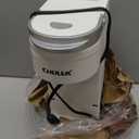 CHULUX Slim Single Serve Coffee Maker for K Pod, One Cup Coffee Maker Fits 7.3" Travel Mugs, Coffee Machine with 6 to 12oz Brew Sizes, Pearl White