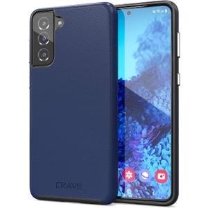Crave Dual Guard for Galaxy S21+ Case, Shockproof Protection Dual Layer Case for Samsung Galaxy S21 Plus, S21+ 5G (6.7 inch) - Navy