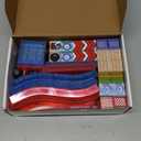 Magnetic Tiles Race Track Set, 52PCS STEM Educational Magnetic Building Blocks with 2 Race Cars, Montessori Sensory Travel Toys for Kids 3 4 5 6 7 8, Birthday for Boys & Girls