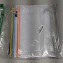 8pcs Mesh Zipper Pouch Bags, A4 Zipper Bags for Organizing, 8 Color Waterproof Zipper Pouches, Mesh Bags with Zipper, File Bags for School, Puzzles, Cosmetics, Travel, Board Games Office Supplies