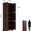 ChooChoo 63.2" Tall Bathroom Storage Cabinet with 6 Doors