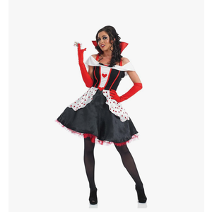 fun shack Queen of Hearts Costume for Women, Red Queen Outfit, Evil Costume for Women XXL