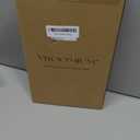 VROOMIUM Necklace Holder- Ceramic Base 1ft Height Jewelry Organizer Stand, Aesthetic Jewelry Hanger Display for Necklaces, Bracelets, Rings, Exhibidor de Collares-Minimalist White (Sq. Chic White)