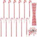 Humyoun 32 Pcs Candy Cane Pencils with Erasers, 16 Christmas Candy Cane Pencils Bulk 16 Erasers Winter Christmas Stationery Supplies for Classrooms Exchange Reward Prizes Home Office School Supplies