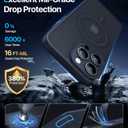 Magnetic for iPhone 15 Pro Max Case,Upgraded [Full Camera Protection][Compatible with Magsafe][Military Grade Protection]Shockproof Translucent Matte Phone Case for iPhone 15 Pro Max,Navy Blue