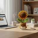 OiwMuOck to My Love Handmade Positive Energy 3rd Gen Upgraded Crochet Sunflower Luxury Romantic Gift Set Perfect for Girlfriend Wife Husband Boyfriend Birthday Valentines Anniversary