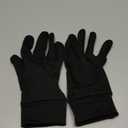 Aegend Lightweight Winter Gloves for Men Women, Warm Running Gloves Touchscreen Thermal Glove Liners for Cold Weather Driving, Cycling & Hiking, Non-Slip, Elastic Cuff, Stretchy, Durable (Large, Black)