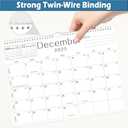 Calendar 2025-2026, Wall Calendar 2025-2026 from July 2025 to December 2026, 14.7"x11.5" 18 Months Wall Hanging Calendar with Thick Paper for Office Home School(White,14.7x11.5 inch) 2 Pack