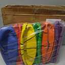 Trademark Innovations 29.5" Size 7 Regulation Size Basketballs - Set of 6 Multicolor with Pump