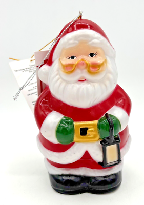 Blow Mold Santa Ornament Led Christmas