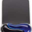 Kensington 62401 Duo Gel Wave Mouse Pad Wrist Rest, Blue (9.6L x 7.6W inches)