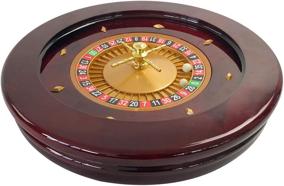 Yuanhe Deluxe Roulette Wheel Set - 20Inch Casino Grade High Glossy Roulette Game Set with 2 Balls Pills,Very Smooth Spinning Action,Great for Home Game Night or Professional Use