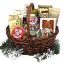 Gift Basket Village: Bountiful Holiday Harvest - Gourmet Nuts, Sweets, Jam, Candle & Ornament Set ( BBD: 07/16/26)