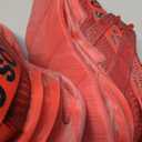 Furuian Steel Toe Shoes for Men Lightweight Women Safety Shoes Comfortable Steel Toe Sneakers, Red Size M12/ W13.5