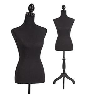 FDW Female Mannequin Body Dress Form Sewing Mannequin Torso Manikin with Tripod Base Stand Adjustable Mannequin for Sewing Clothes Display(Black, 59-67 Inches) FDW Female Mannequin Body Dress Form Sewing Mannequin Torso Manikin with Tripod Base Stand Adjustable Mannequin for Sewing Clothes Display(Black, 59-67 Inches)